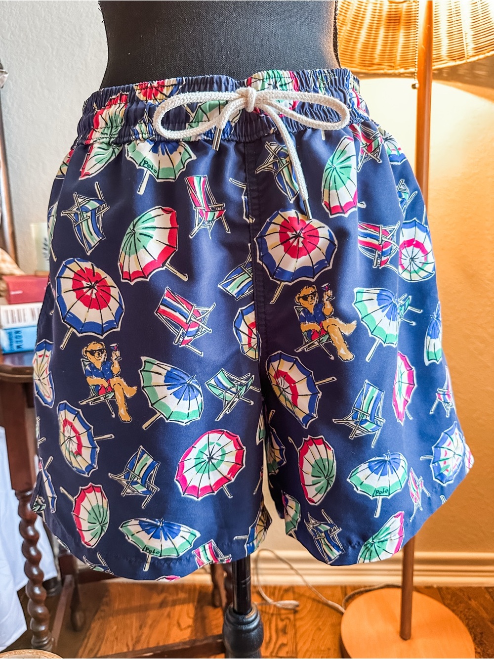 Polo by Ralph Lauren Navy Floral Swim Trunks